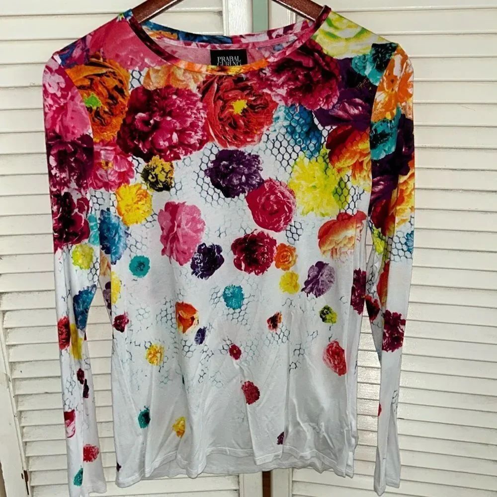 Prabal Gurung 🧑🎨 4Target🎯 Tattoo Flower 🌸 🌺 Pow💥er Shirt SOFT & Cool 😎